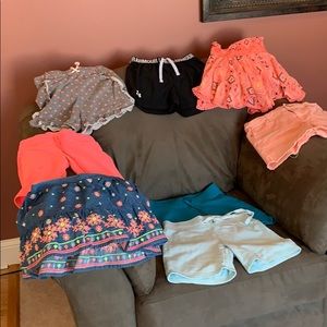 6 Girls shorts and 2 skirts